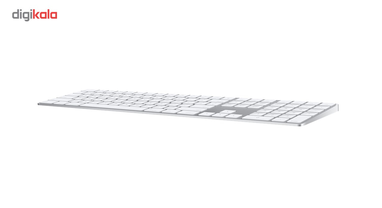 کیبورد بی سیم اپل مدل Magic Keyboard with Numeric Keypad - US English