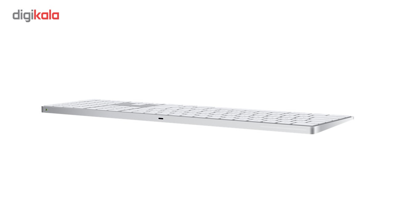 کیبورد بی سیم اپل مدل Magic Keyboard with Numeric Keypad - US English