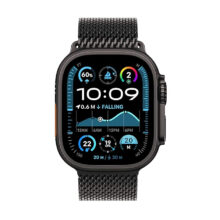 ساعت هوشمند اپل مدل Ultra 2 Black Titanium Case Milanese Loop 49mm