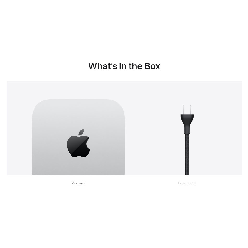 کامپیوتر کوچک اپل مدل Mac Mini MU9D3 2024 LLA-M4-16GB RAM-256GB SSD