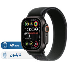 ساعت هوشمند اپل مدل Ultra 2 Titanium Black Case with Black Trail Loop Band 2024