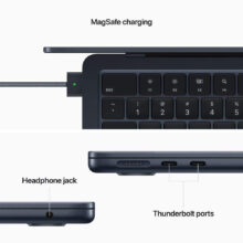 لپ تاپ 13.6 اینچی اپل مدل MacBook Air MC7X4 2022 LLA-M2-16GB RAM-256GB SSD