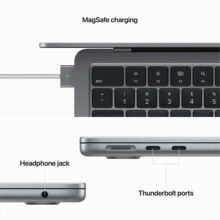 لپ تاپ 13.6 اینچی اپل مدل MacBook Air MC7U4 2022 LLA-M2-16GB RAM-256GB SSD