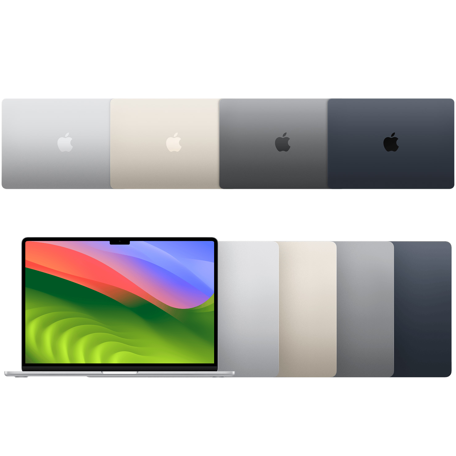 لپ تاپ 15.3 اینچی اپل مدل MacBook Air MRYV3 2024 LLA-M3-8GB RAM-512GB SSD